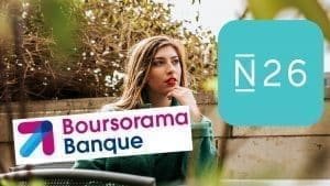 Une femme est en train de réfléchir entre la banque en ligne boursorama et n26 pour devenir auto entrepreneur.