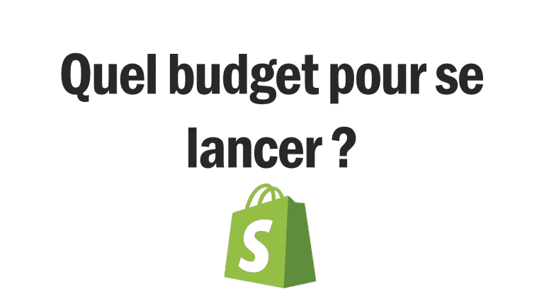 Quel budget pour lancer sa boutique en dropshipping sur shopify ? Pour sa première boutique, voici ce qui est montré dans cette image.
