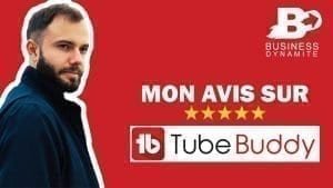 Un formateur en marketing en train de tester l'extension Tubebuddy pour améliorer son référencement sur youtube.
