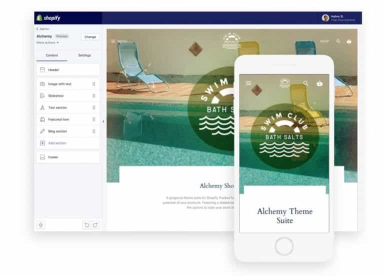 Voici une illustration d'une boutique créée sur Shopify et qui permet de vendre en ligne. On utilise un thème et le formateur exprime son avis sur le dropshipping et Shopify.