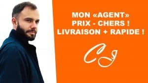 Le logo de CJdropshipping qui est mon agent sur aliexpress avec mes boutiques shopify et woocommerce.