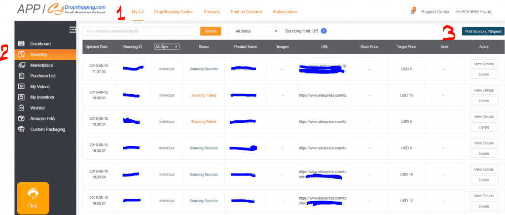 CJ dropshipping - Avis, l'agent drop qui négocie pour vous 4 La procédure pour trouver des produits winners en dropshipping.
