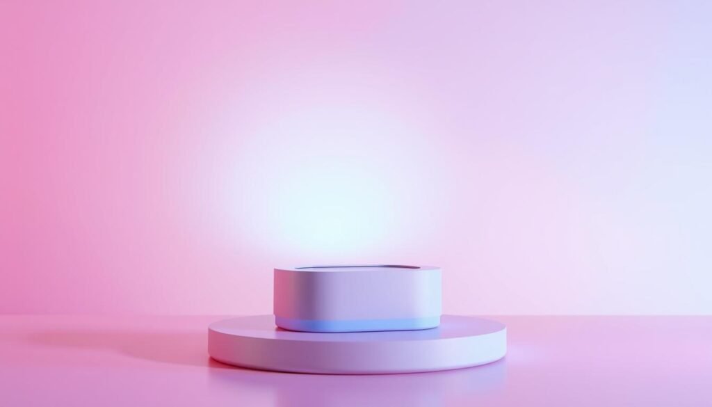 A sleek, minimalist product display showcasing the "Sellfy: all-in-one solution for creators" against a softly lit, pastel-colored background. The product takes center stage, its clean lines and modern design complemented by a subtle drop shadow, lending depth and dimensionality. The background fades into a soft, gradient-driven ambiance, creating a sense of focus and highlighting the product's key features. A warm, inviting mood pervades the scene, conveying the idea of a comprehensive, user-friendly platform for creative entrepreneurs to sell their wares seamlessly.