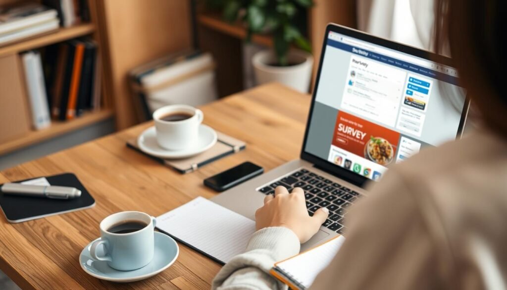 Inscription sur les sites de sondages rémunérés