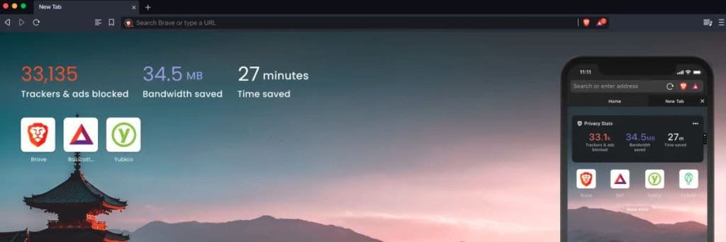 Le navigateur brave connu pour faire gagner des tokens.