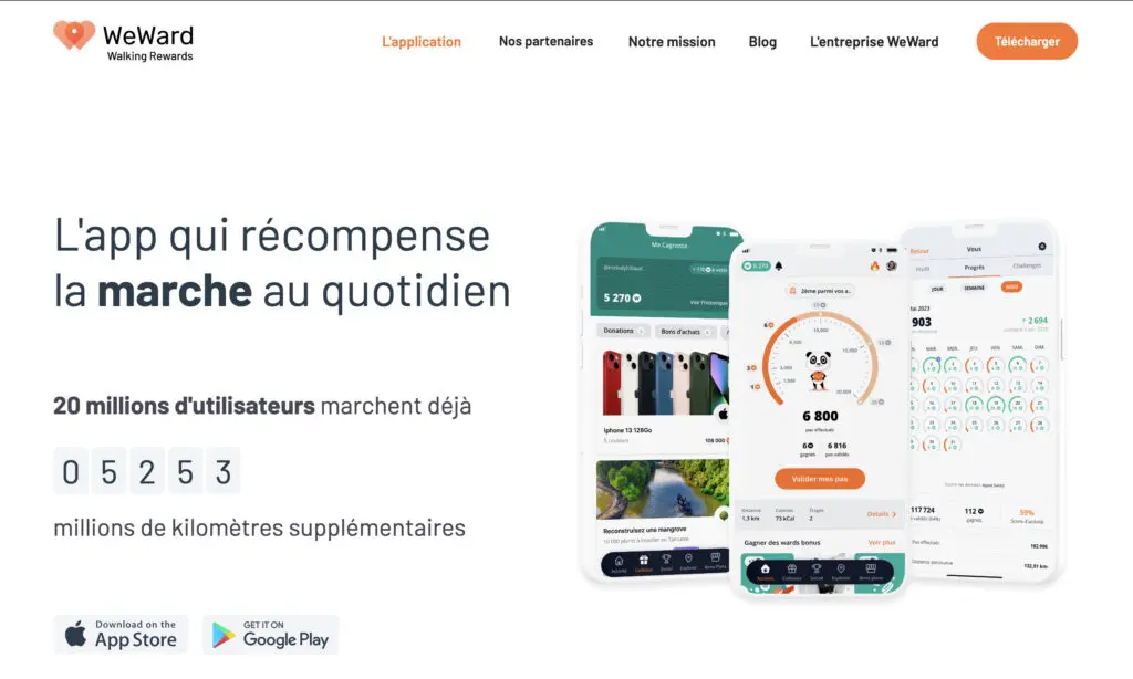 Marcher et gagner de l'argent - Les meilleurs applications 2 Screenshot 2023 08 24 at 18.46.21