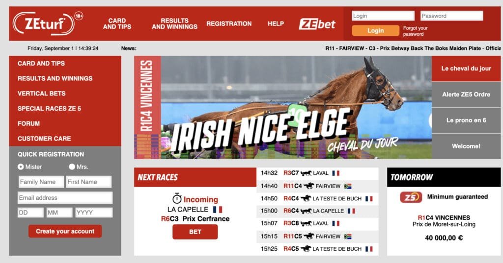 Site Web irlandais de courses de chevaux proposant un guide complet pour parier avec succès, comprenant des critiques et des conseils sur Zeturf.