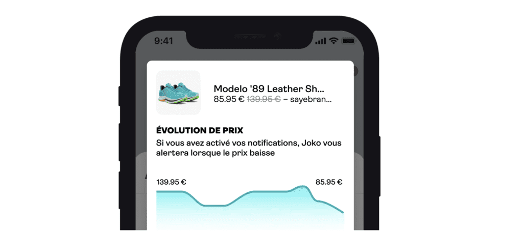 Avis sur Joko : Une application en cours d'exécution affichée sur l'écran d'un téléphone portable.
