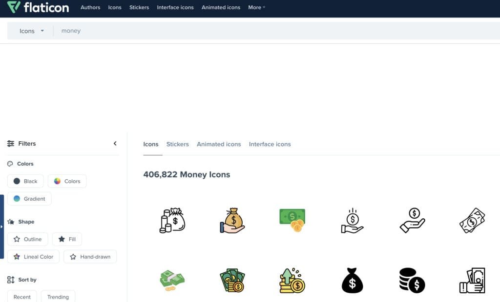 Flaticon : la meilleure banque d'icônes gratuites pour son entreprise. 5 Screenshot 2023 09 21 at 10.44.51