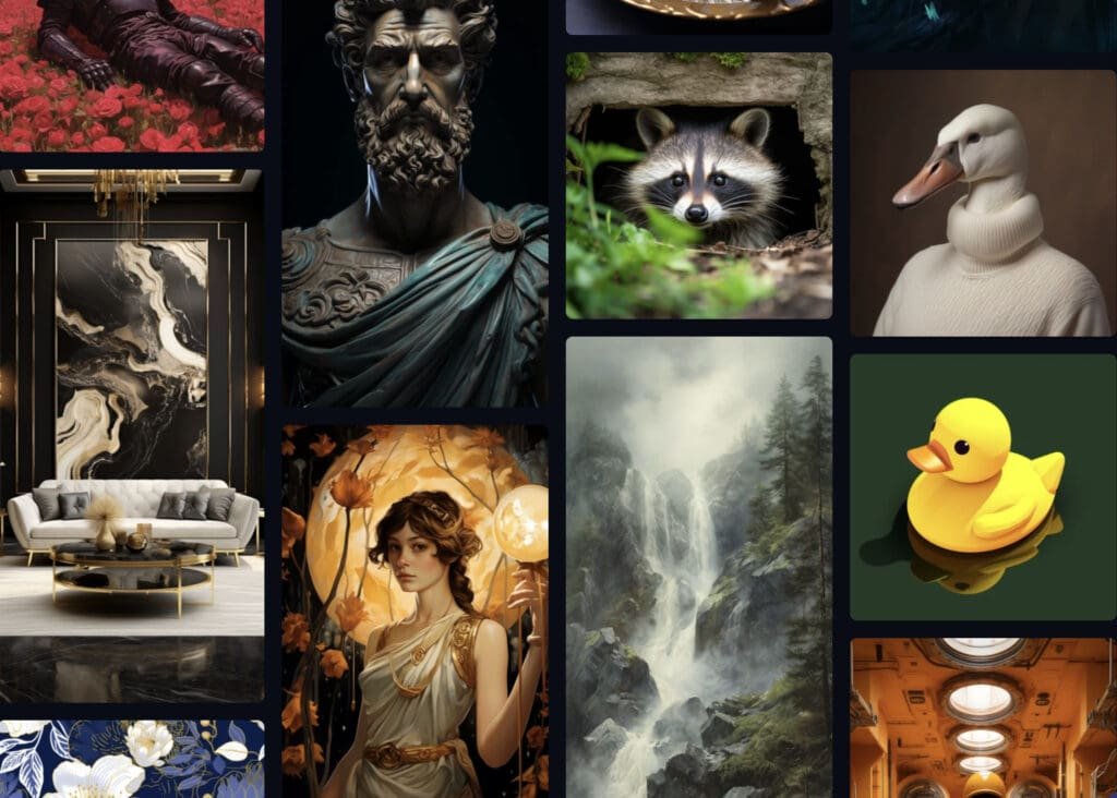 Un collage d'animaux.