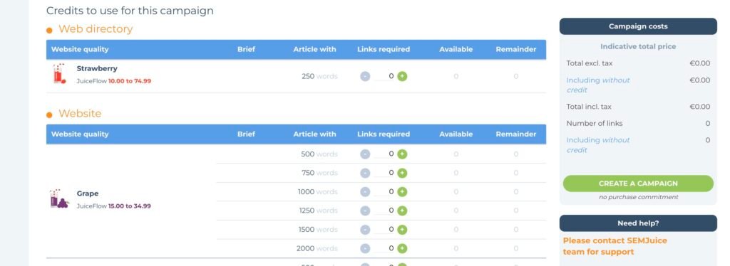 l'affiliation via le SEO et référencement : guide ultime 9 Interface de SemJuice.