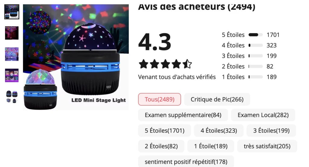 trouver un produit gagnant - le tutoriel complet 6 Des avis sur un produit en dropshipping.