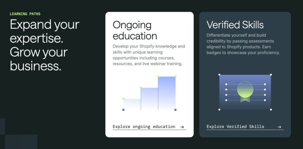 Shopify Partner : ce que c'est réellement 2 Le site Shopify Partner et ses avantages.