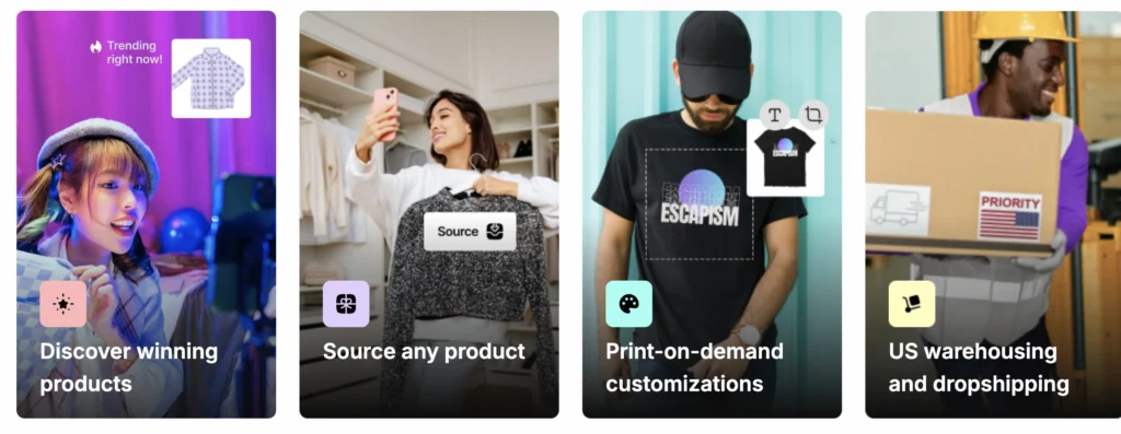Zendrop Avis : le meilleur fournisseur de produit dropshipping ? 2 Interface de Zendrop avec ses multiples fonctionnalités.