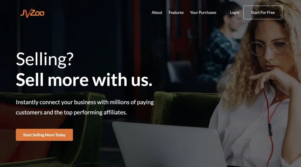 Jvzoo : De l'affiliation avec de bonnes commissions – Avis 1 L'interface de Jvzoo.