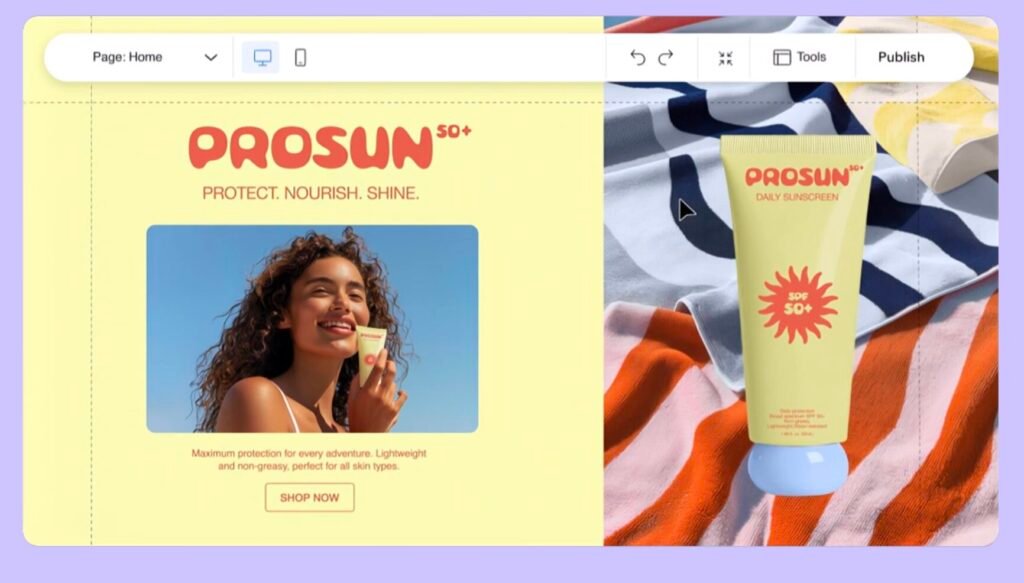Wix : créer un site pro même sans rien savoir coder 3 L'éditeur de Wix en action.