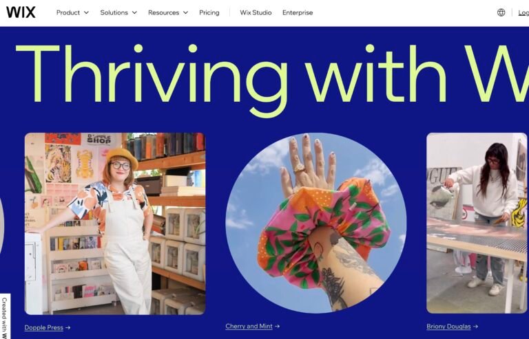 Wix : créer un site pro même sans rien savoir coder 7 L'exemple de Wix