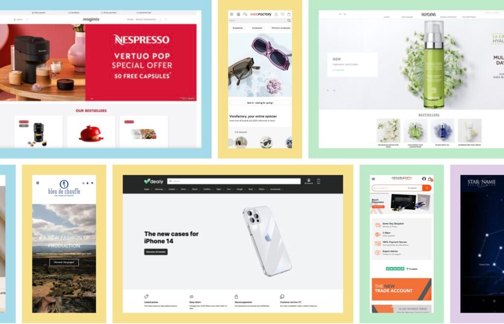 Prestashop Avis 2025 : Faut-il miser sur ce CMS e-commerce ? 1 Des exemples de sites réalisés avec Prestashop.
