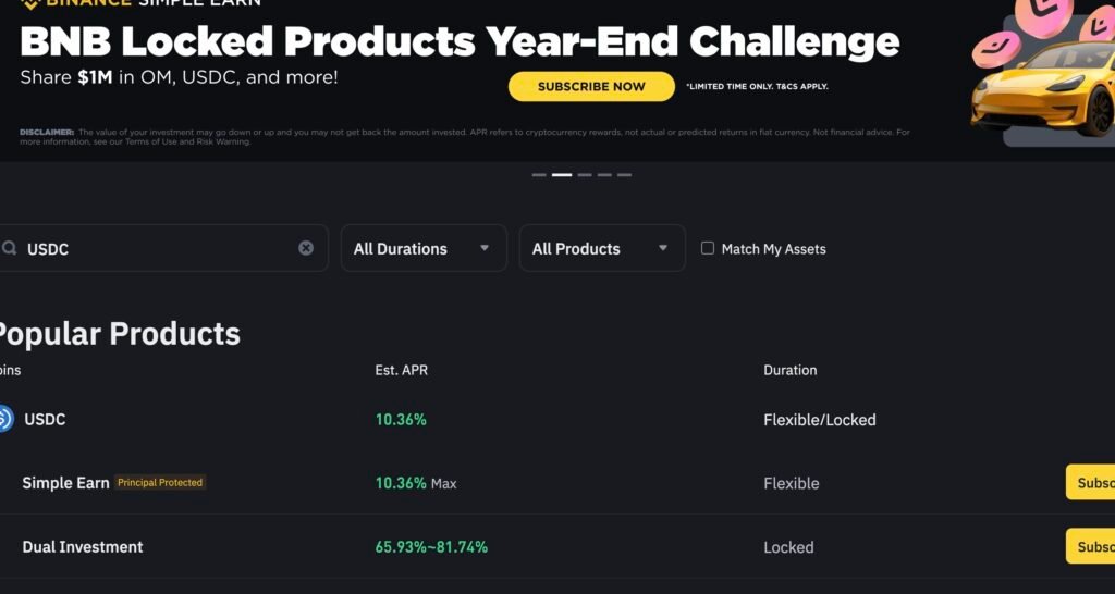 Binance Avis 2025 : la plateforme crypto la plus sûre au monde 6 Un comparatif des yearn et earn de binance.
