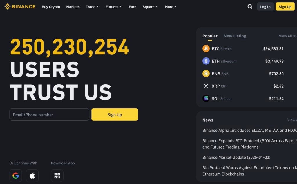 Binance Avis 2025 : la plateforme crypto la plus sûre au monde 2 Screenshot 2025 01 03 at 11.32.30