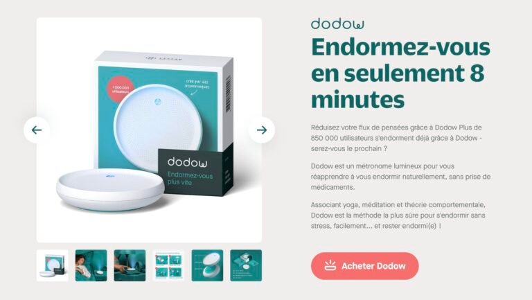 Un exemple d'une bonne fiche produit bien faite.