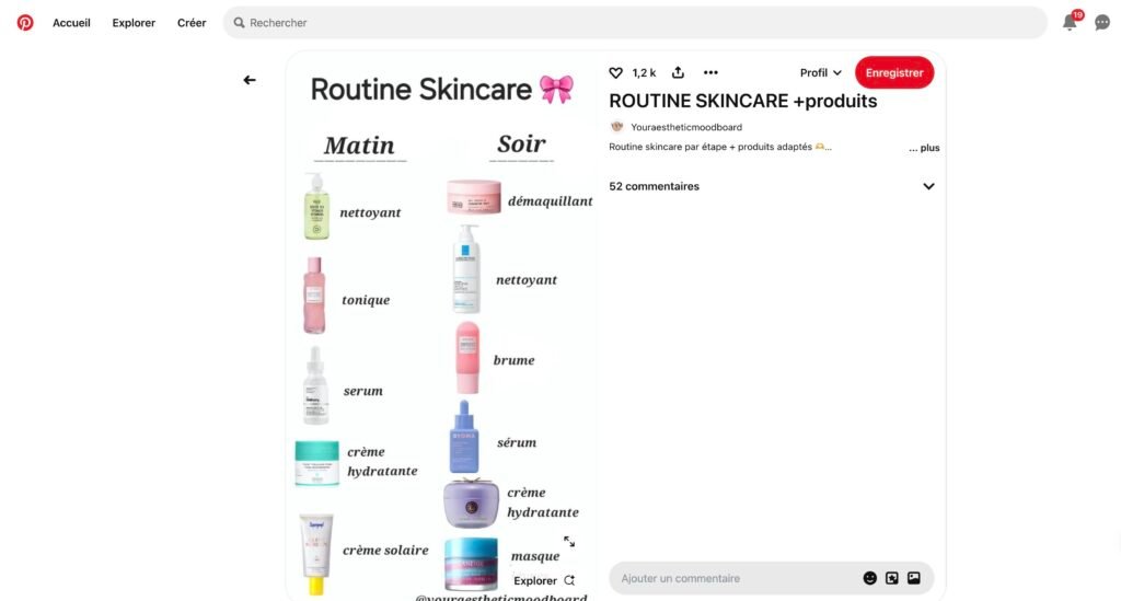 Un produit en vente sur Pinterest grâce aux épingles.
