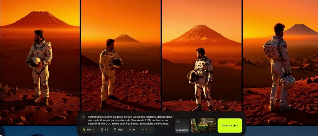 Test et avis de higgsfield qui permet de générer des personnages consistants.