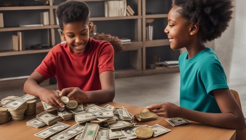 argent de poche adolescent dans le secteur des services