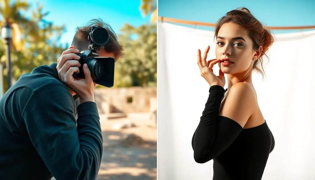 comparaison photo traditionnelle IA comparaison photo traditionnelle IA