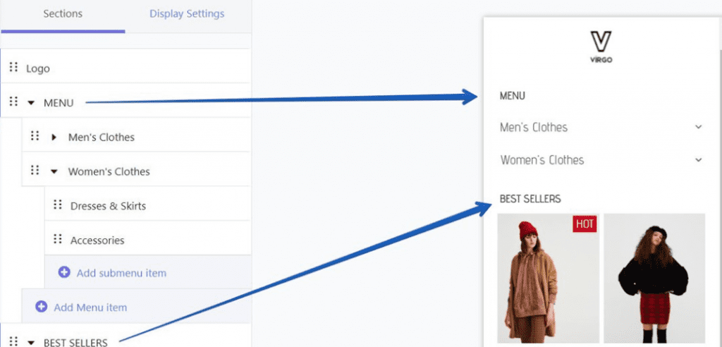Comment créer un menu responsive sur Shopify ? 3 Un menu responsive gratuit avec cette application shopify.